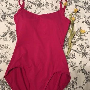 Capezio Bratek camisole leotard, XL, hot pink
